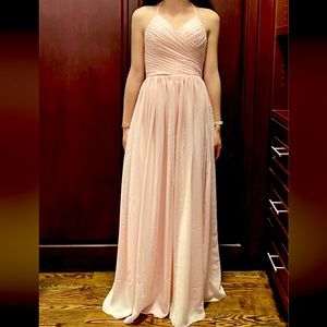 BRAND NEW Blush Pink Floor-length Dress (bridesmaid, prom, etc.)